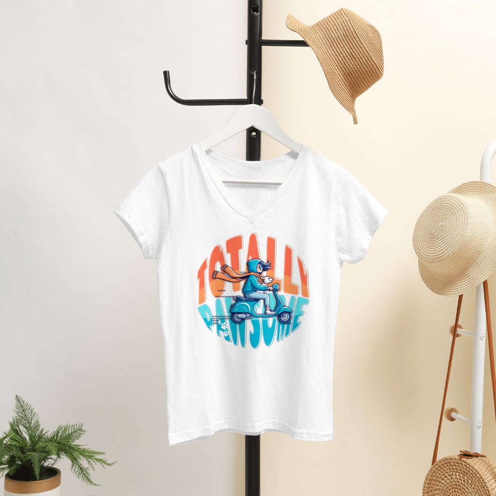 TOTALLY PAWSOME RIDE WITH DOG T-SHIRT