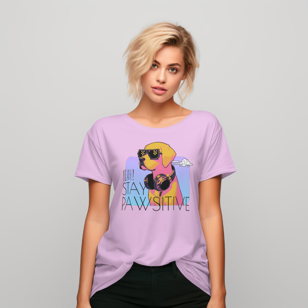 STAY PAWSITIVE GOLDEN Labrador Retriever DOG LOVER