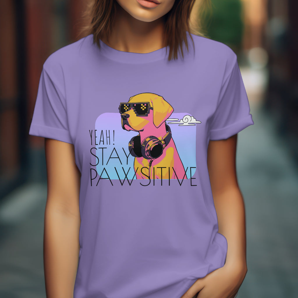 STAY PAWSITIVE GOLDEN Labrador Retriever DOG LOVER