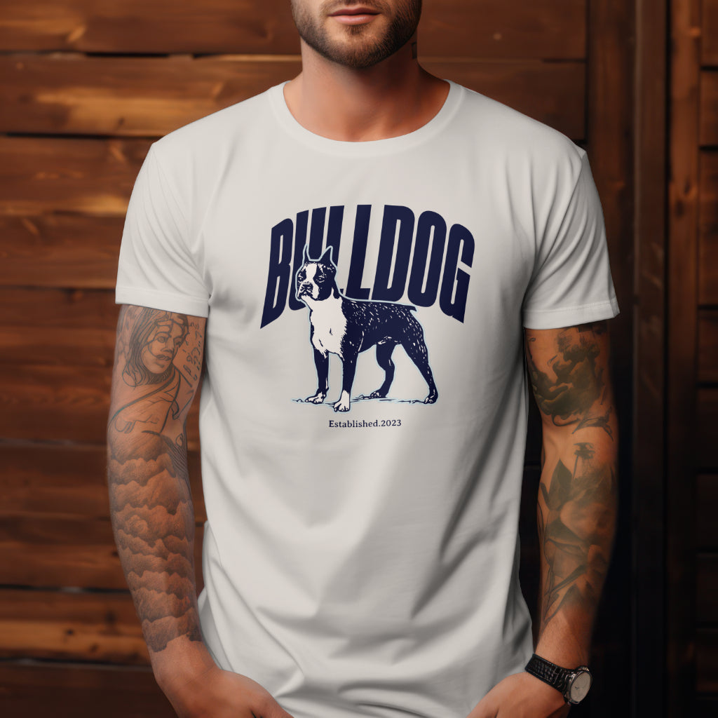 Bull dog and dog lovers t-shirt