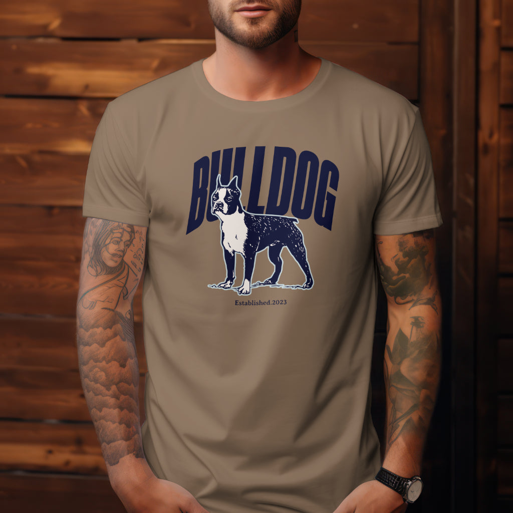 Bull dog and dog lovers t-shirt