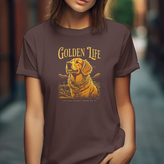 GOLDEN LIFE-Labrador Retriever-DOG LOVERS T-SHIRT