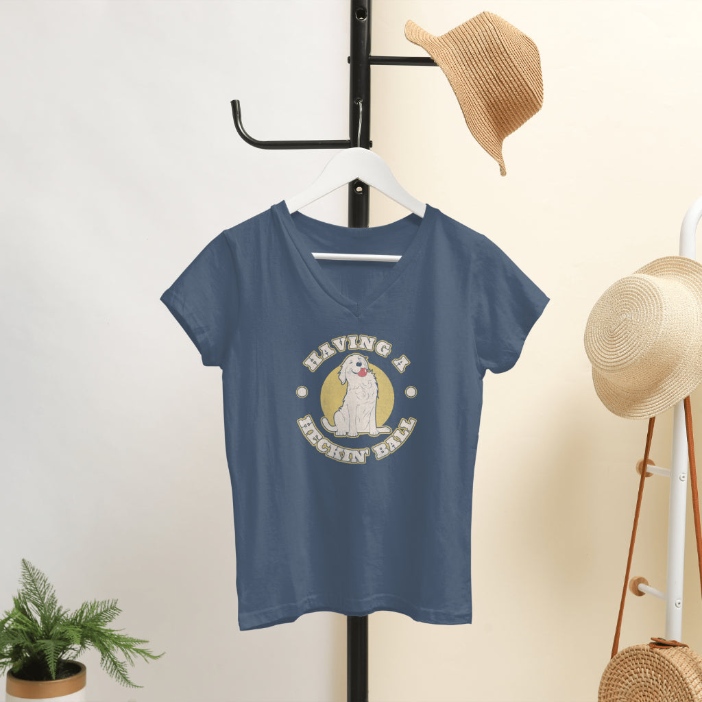 Having A Heckin' Ball Dog - Funny Animal t-shirt