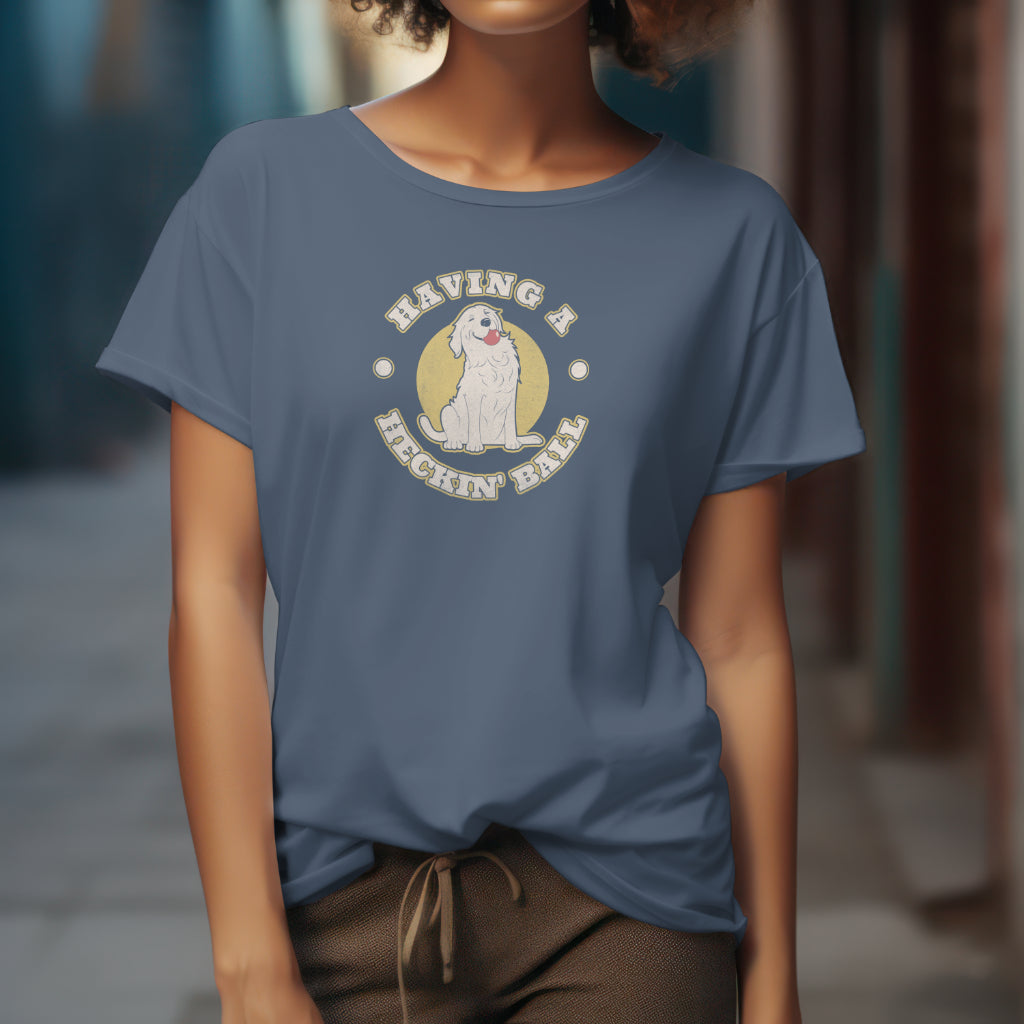 Having A Heckin' Ball Dog - Funny Animal t-shirt